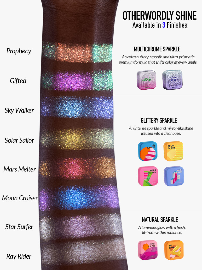 Space Age Highlighter in Sky Walker - Kaleidos Makeup