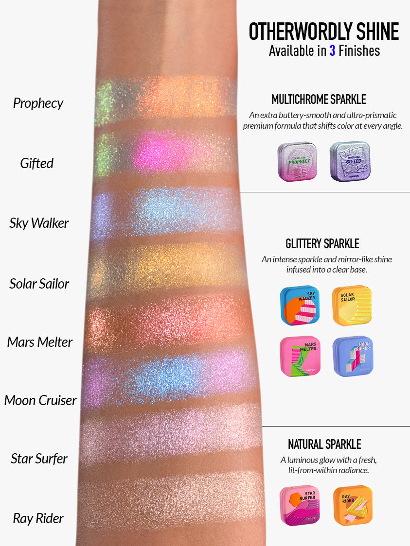 Space Age Highlighter in Sky Walker - Kaleidos Makeup